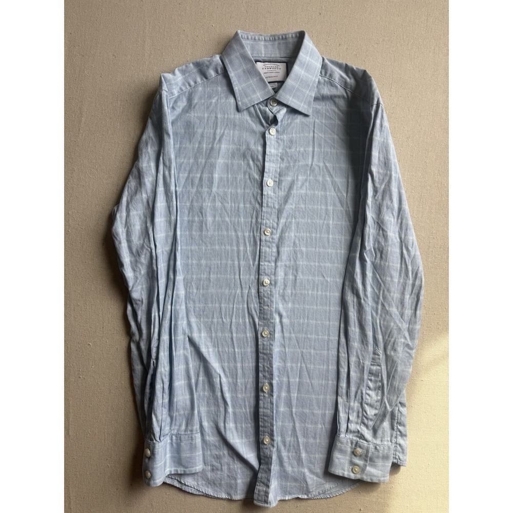 Charles Tyrwhitt Men's Button Down Long Sleeve Shirt Extra Slim Fit  151/2/34cm